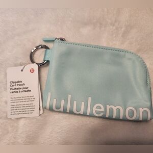 🍋🍋Lululemon Clippale Card Pouch - Ideal Mint White🍋🍋